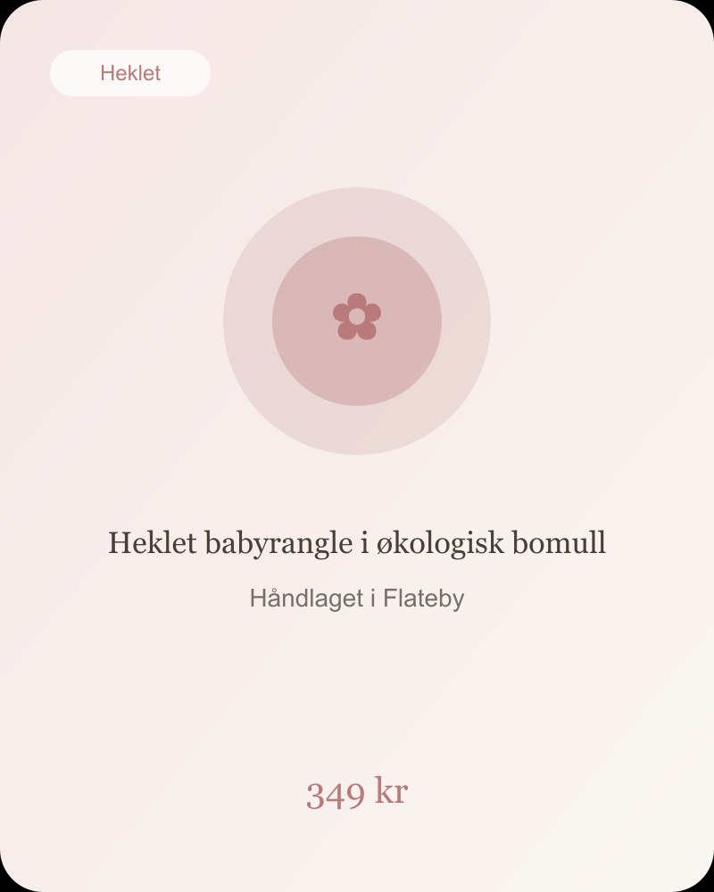 Heklet babyrangle i økologisk bomull