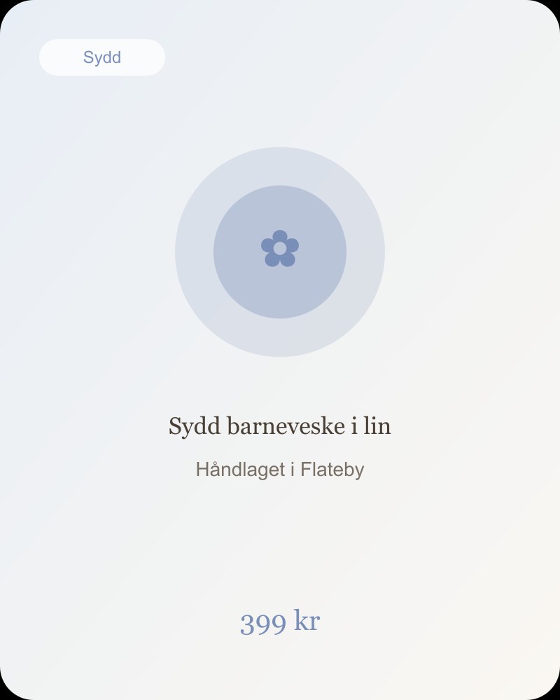 Sydd barneveske i lin