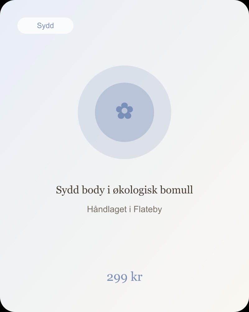 Sydd body i økologisk bomull